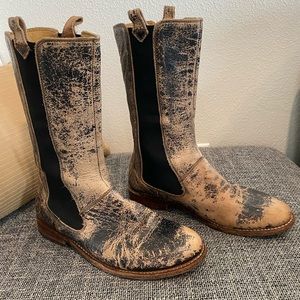 Bed Stu Distressed Calf Boot Size 8